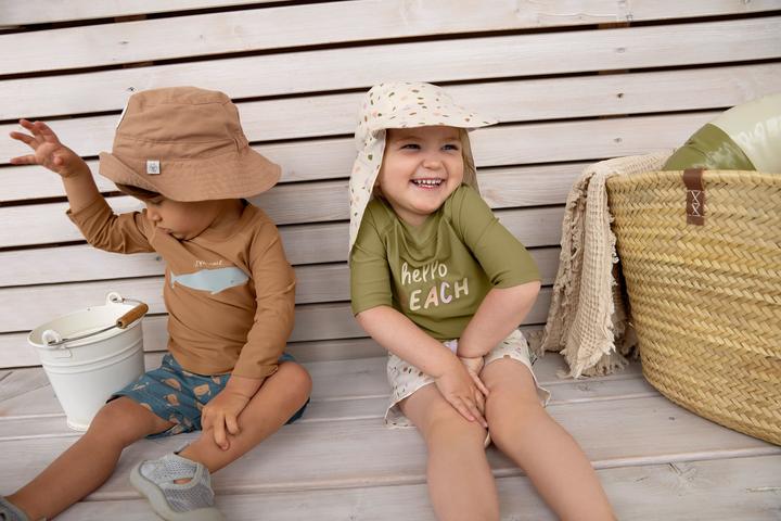 Actual product image Lässig Sun Hat Flap Pebbles - Multicolour Milky Size 46-49 cm (46, 47, 48, 49)
