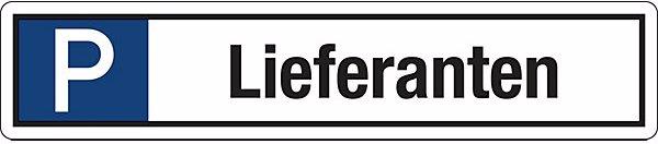 Produktbild Marahrens Parkplatzkennzeichen, Aluminium, LxH 520x110 mm, P / Lieferanten