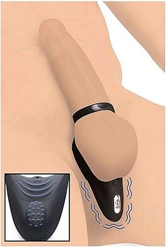 Image du produit Pipedream 10X Silicone Cock Ring + Vibrating Taint Stimulator (4 cm)