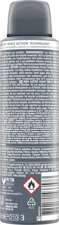 Actual product image Dove Advanced eucalyptus and mint scented deodorant spray (Spray, 150 ml)