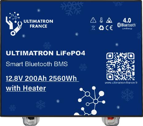 Produktbild Ultimatron ULM-12V-200Ah POLAR LiFePO4 Untersitz-Versorgungsbatterie (Heater) (12 V, 200 Ah)