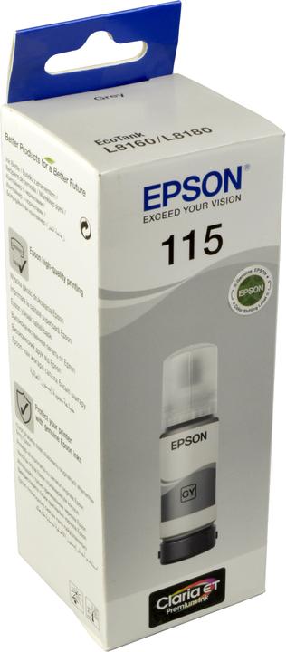 Produktbild Epson EcoTank 115 - 70 ml - Grau - Original - Nachfülltinte (BK)