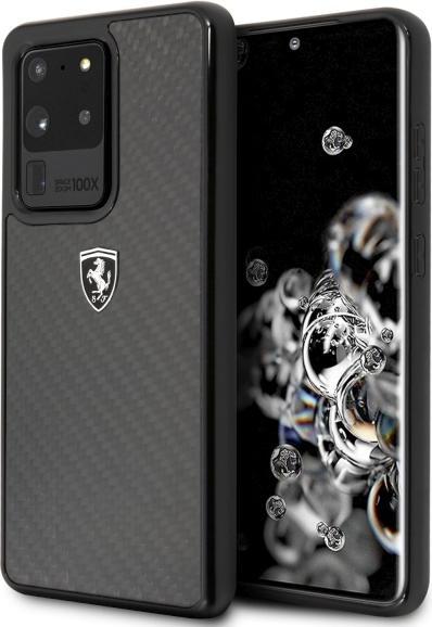 Produktbild Ferrari Carbon Case für G988F Samsung Galaxy S20 Ultra - black (Samsung Galaxy S20 Ultra)