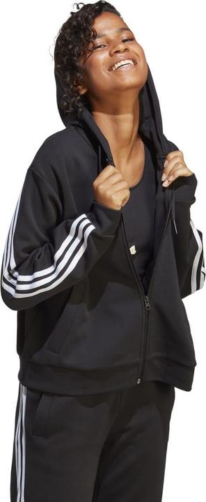 Immagine prodotto adidas Future Icons Felpa con Cappuccio e Zip Intera A Strisce Donna (XXS)