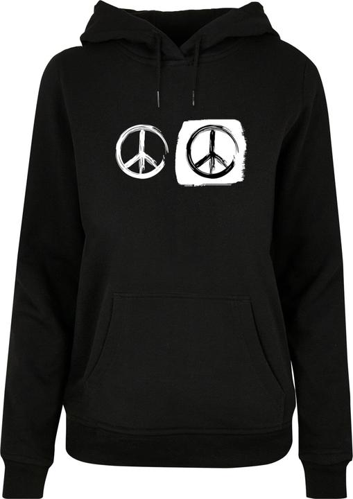 Immagine prodotto Merchcode Donna Peace - Felpa con cappuccio Basic nera Double Peace - 161625 (M)