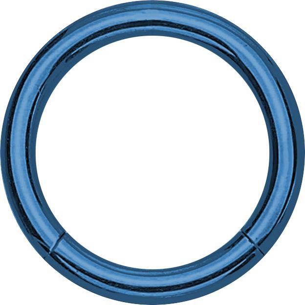 Produktbild Star Piercing Segmentring klappbar dunkelblau (ohne Messing, Chirurgenstahl 316L)