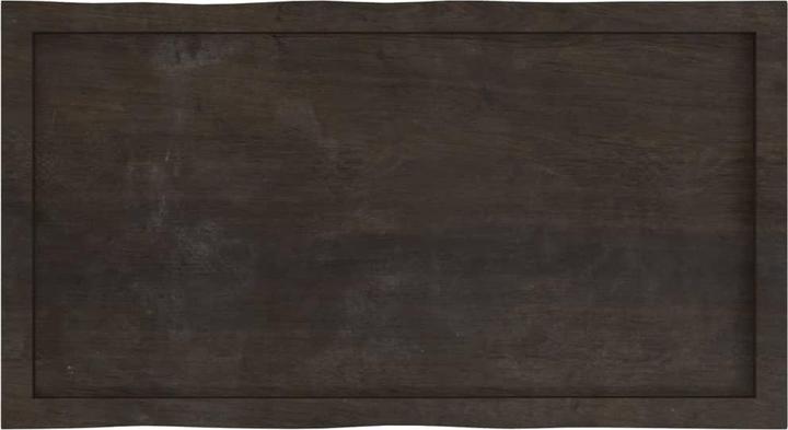Actual product image VidaXL Tischplatte 100x50x6 cm Massivholz Eiche Behandelt (100 x 50 x 6 cm)
