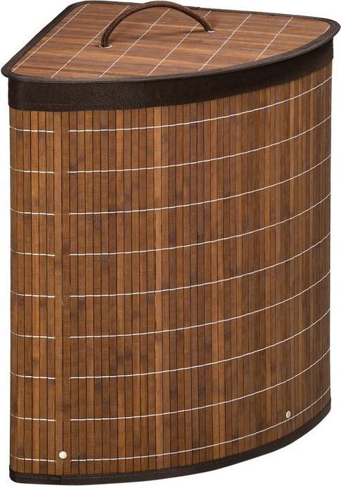 Produktbild Swisshandel24 Wäschekorb 55L Wäschesammler Wäschebox mit Deckel, Griff, Waschekorbsammler, Wäschesortierer mit her (55 l)