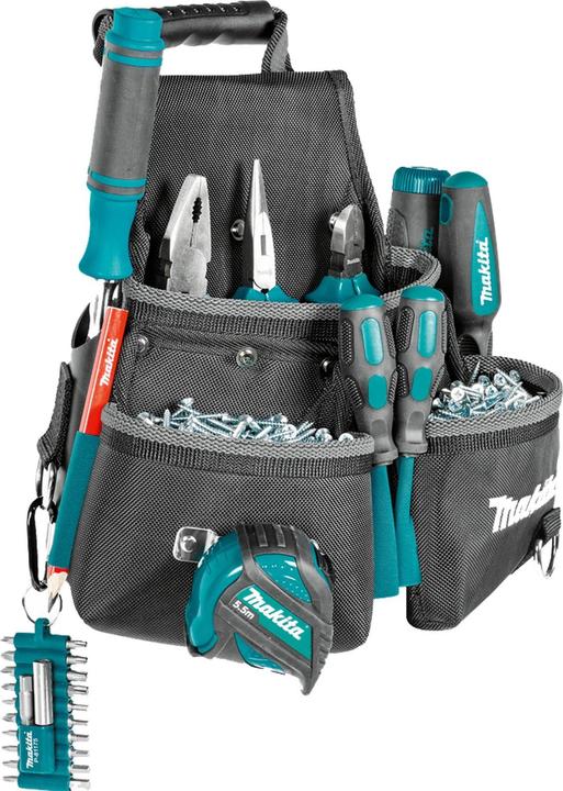 Produktbild Makita E-15207 3-Taschen-Etui für Befestigungselemente. Zum Aufhängen am Gürtel.