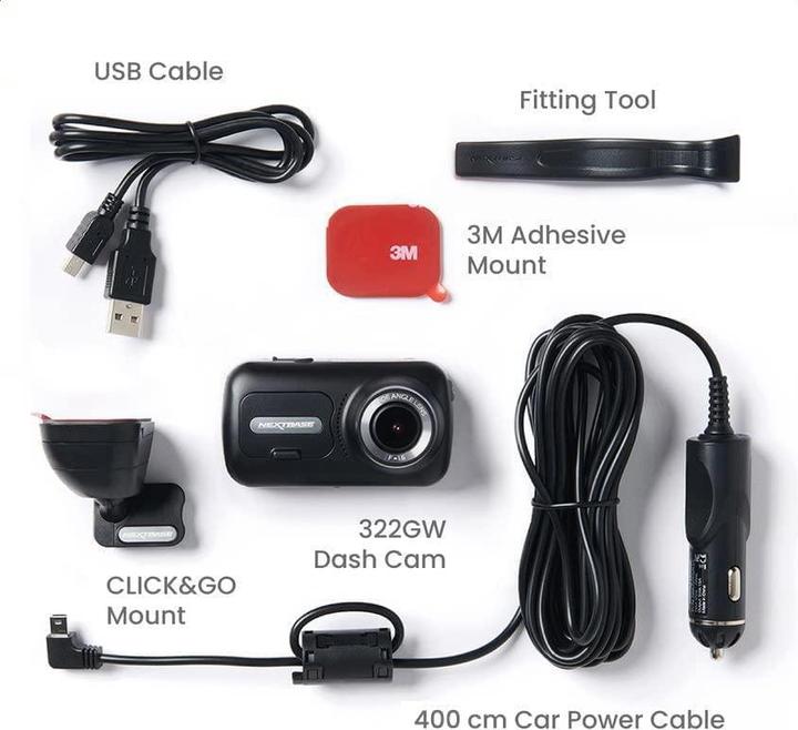 Actual product image Nextbase 322GW (Wi-Fi, GPS receiver, HD)