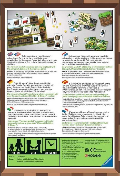 Produktbild Ravensburger Minecraft Builders & Biomes Farmers Market Expansion (Deutsch)
