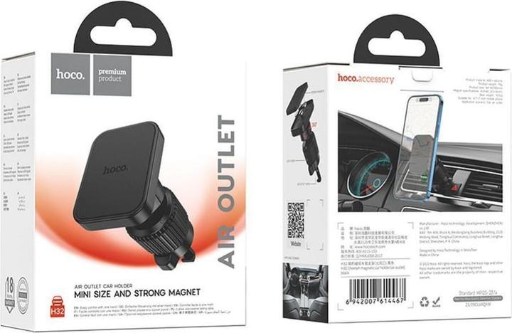Productafbeelding Hoco Auto holder magnetic car holder for air vent H32 black