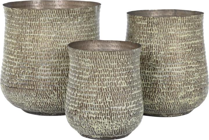 Produktbild Esprit Set of Planters Home Green Aluminium 44 x 44 x 46 cm (44 cm)