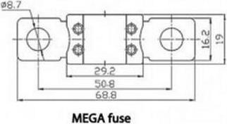 Immagine prodotto Victron Energy Fusibile MEGA 125A/80V (PU 5 pz.)