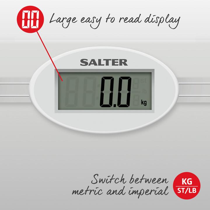 Immagine prodotto Salter 9018S SV3RCFEU16 Bilancia elettronica da bagno in vetro (180 kg)