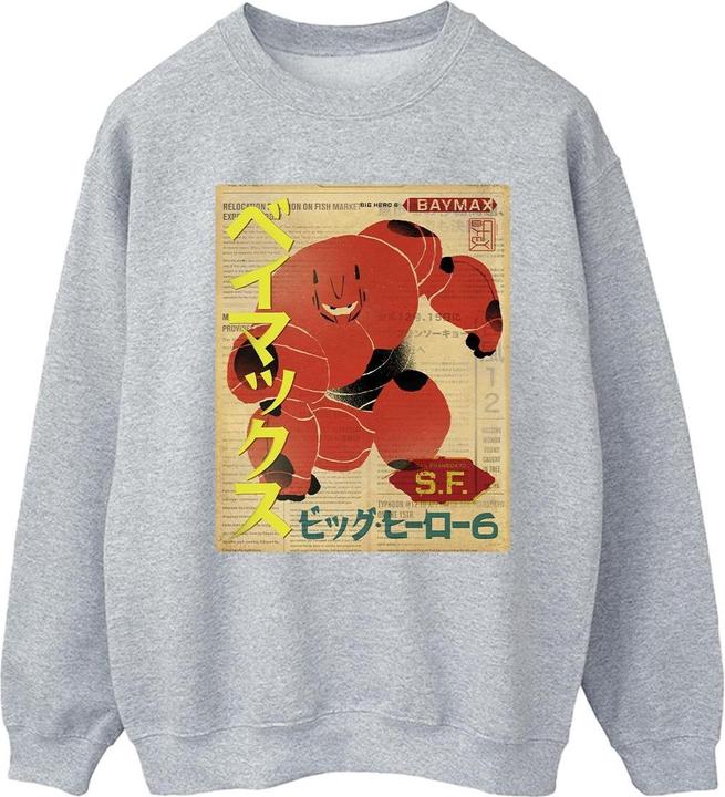 Disney Big Hero 6 Baymax Baymax Newspaper Sweatshirt (XL)