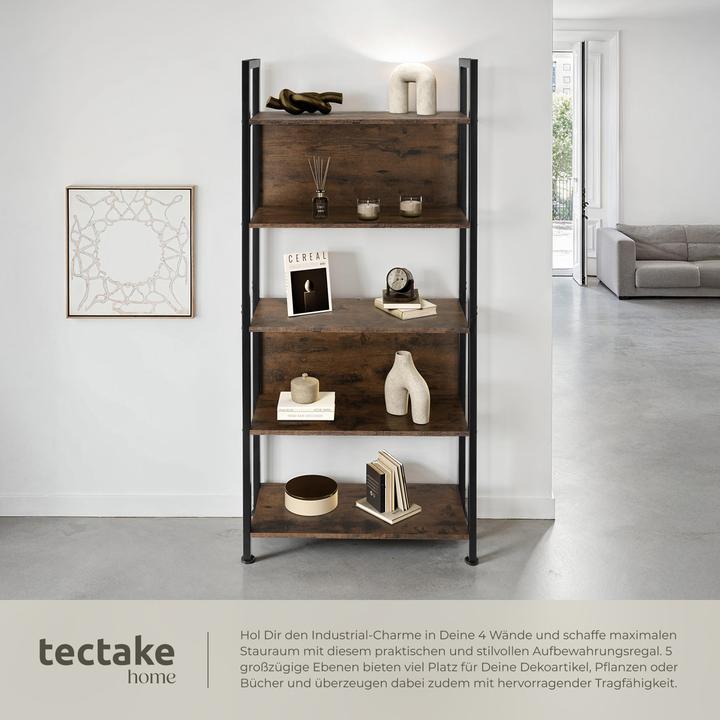 Produktbild tectake Regal Westport 62x24x165,5cm (62 x 24 x 165.5 cm)