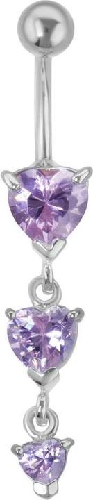 Image du produit Bijouteria Piercing nombril (Acier chirurgical 316L, Cristal Premium)
