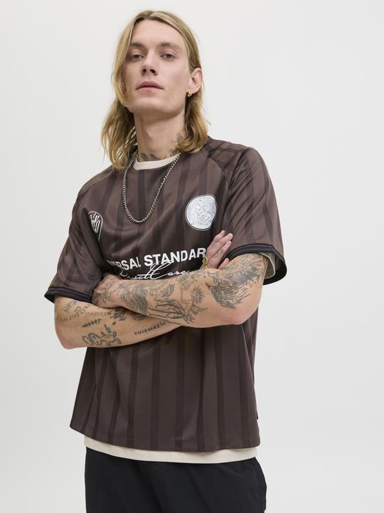 Actual product image Jack & Jones Jcocover Retro Football Tee Ss Ln (XXL)