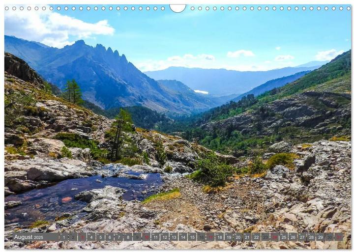 Produktbild Weitwandern auf Korsika GR 20 (Wandkalender 2025 DIN A3 quer), Monatskalender (A3, Deutsch)