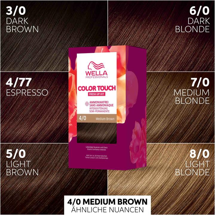 Produktbild Wella Fresh-Up-Kit (4/0 mittelbraun)