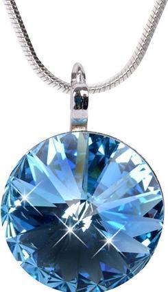 Levien Elegant necklace Rivoli Aquamarine (L)