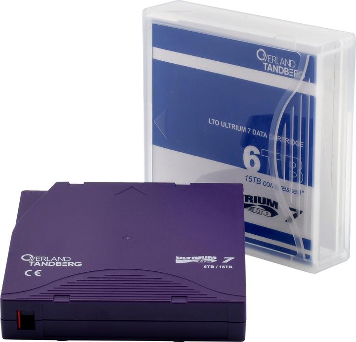 Tandberg Data LTO-7 Data Cartridge 6.0/15. un-labeled w. case (LTO, 6000 Go)