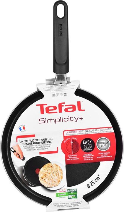 Produktbild Tefal Patelnia naleśnikowa Simplicity 25cm B5821902 (25 cm, Crêpe Pfanne, Aluminium)