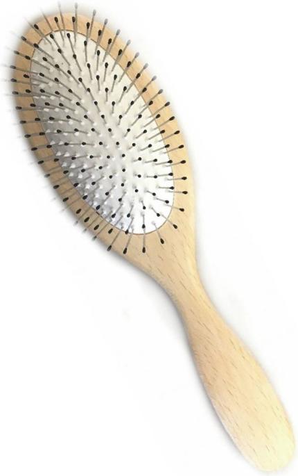Immagine prodotto Herba Spazzola per capelli in metallo perni ovali in legno di faggio certificato FSC