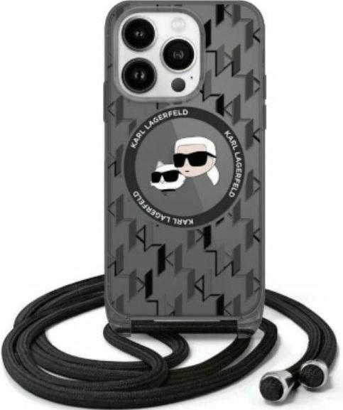 Productafbeelding Karl Lagerfeld KLHMP16SHCKCKLCK iPhone 16 6,1" czarny/zwart hardcase IML Crossbody Monogram Karl (Apple iPhone 16)