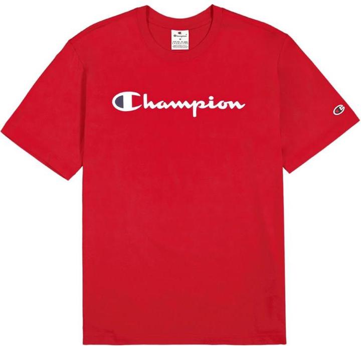 Actual product image Champion Koszulka męska SS Tee czerwona 220256 RS054 L (L)