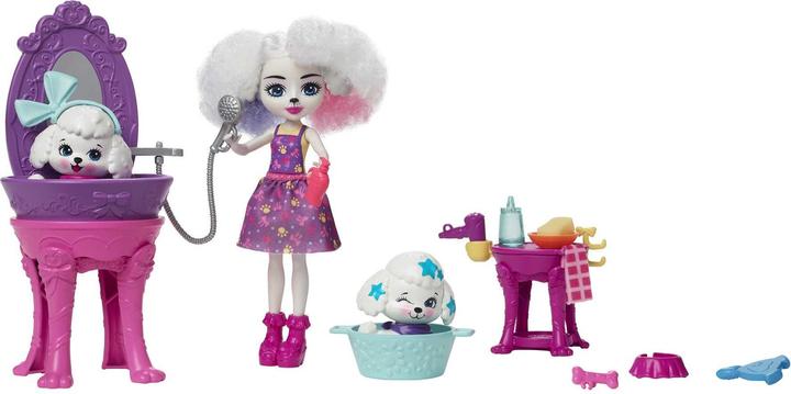 Produktbild Enchantimals Pudelwohl Schönheitssalon Spielset mit Farbwechsel