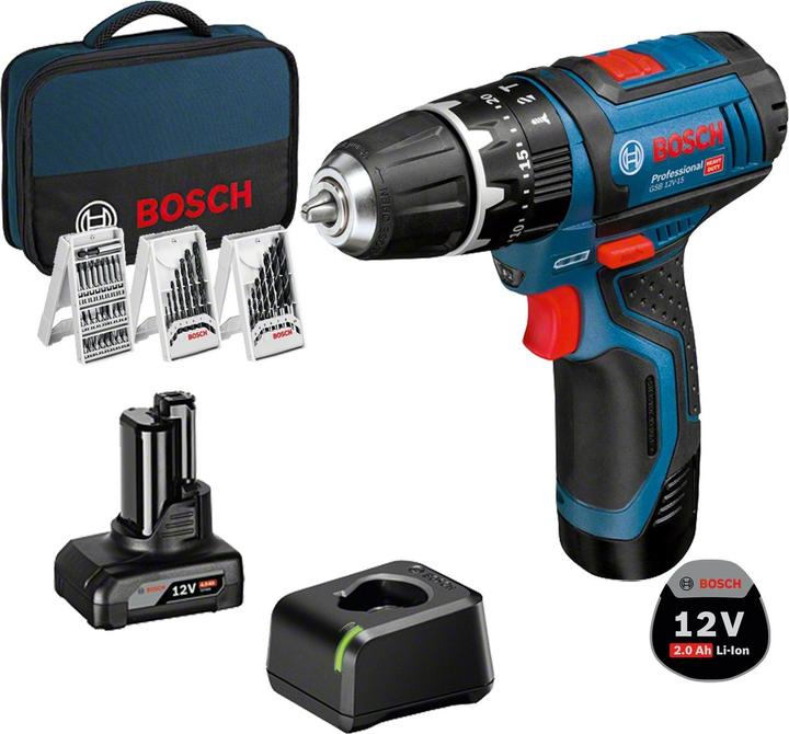 Bosch Professional GSB 12V-15 (Fonctionnement sur batterie)