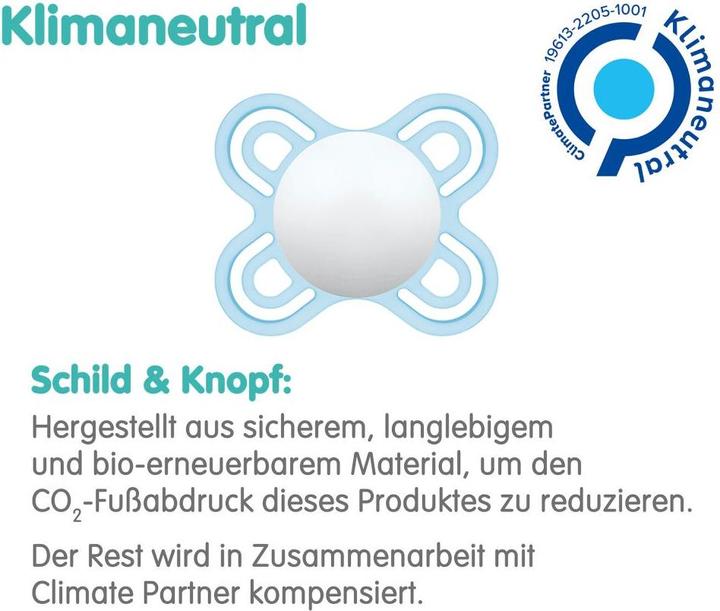 Actual product image MAM Perfect Start silicone, 0-2 months, 2 pcs, flower/beetle (2 x, up to 2 M.)