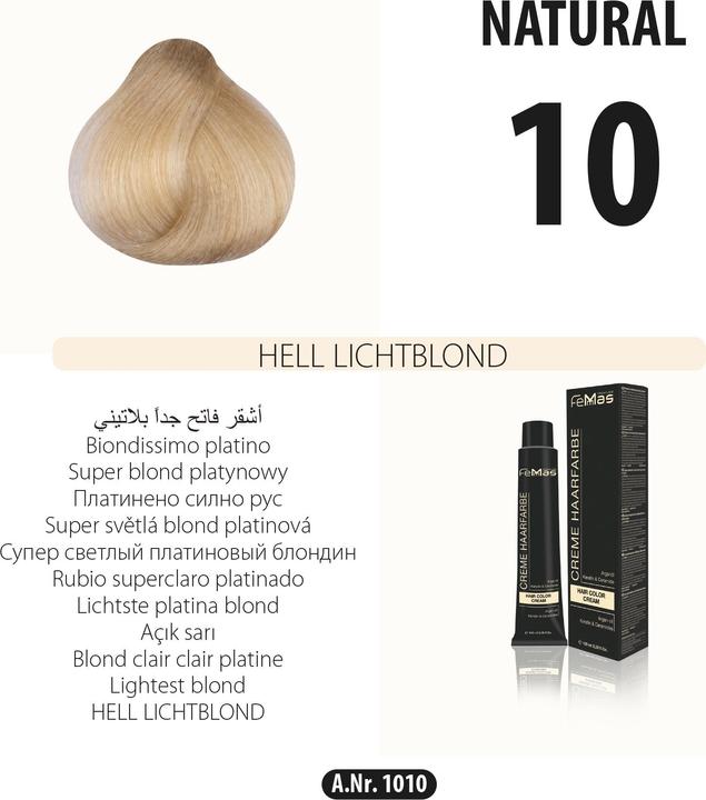 Produktbild FemMas (10) Haarfarbe Lichtblond 100ml (Lichtblond)
