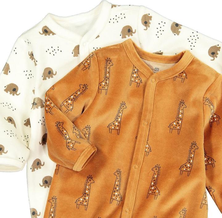 Produktbild La Redoute Collections 2er-Pack Strampler aus Samt