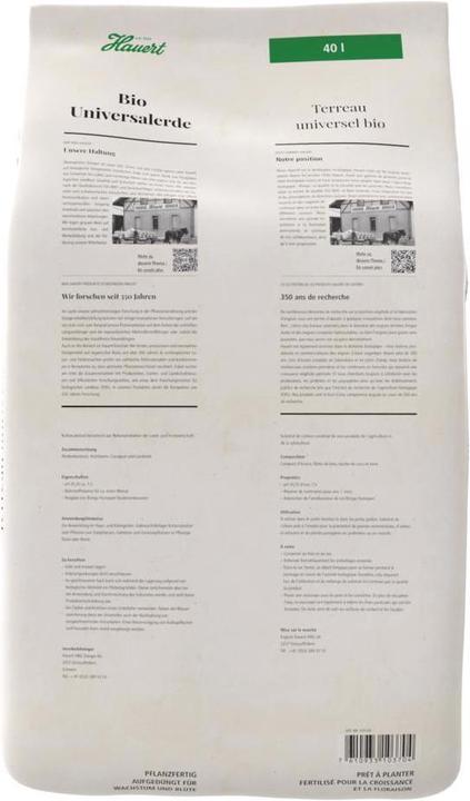 Produktbild Hauert Kübel und Trogerde, 40 l (40 l, Erde ohne Torf)