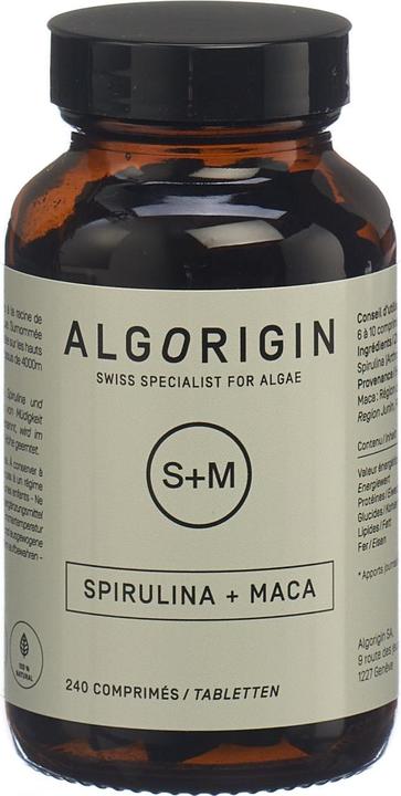 Produktbild Algorigin Spiruline + Maca Tabl (240 Stück, Tabletten, 280 g)