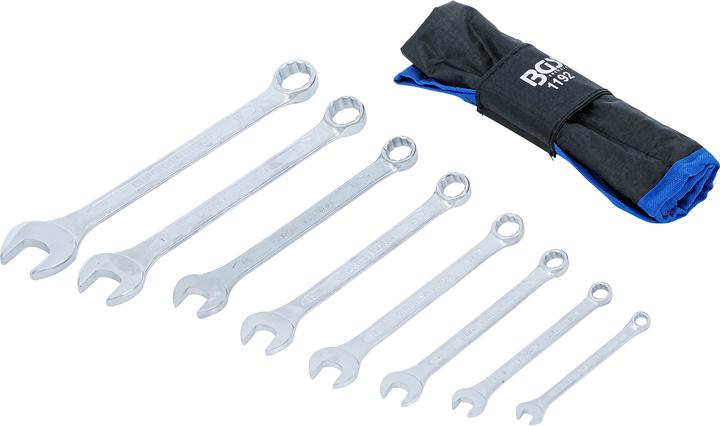Produktbild BGS Maul-Ringschlüssel-Satz SW 6 - 19 mm 8-tlg. (19 mm, 6 mm, 12 mm, 14 mm, 16 mm, 10  mm, 18 mm, 7 mm, 17 mm, 11 mm, 15 mm, 8 mm, 9 mm, 13 mm)