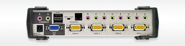 Actual product image Aten CS1734B, 4-Port KVM Switch with 2 Port USB Hub