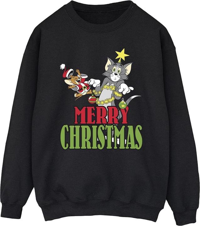 Tom & Jerry Merry Christmas Baubles Sweatshirt (M)