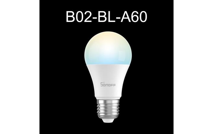 Actual product image Sonoff Smart LED Wifi bulb B02-BL-A60 (E27, 9 W, 806 lm, 1 x, F)
