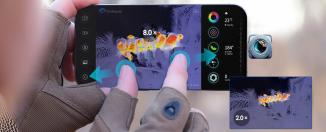 Actual product image Xinfrared XH09 Thermal imaging camera for smartphone - Lightning
