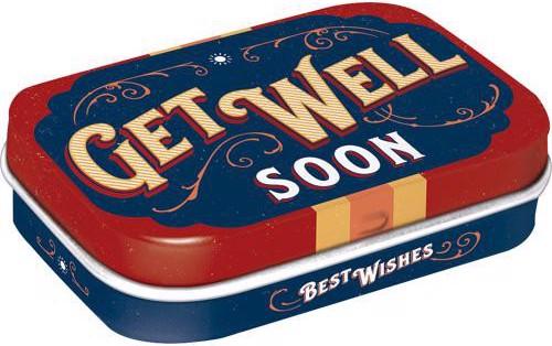 Actual product image Nostalgic-Art Merchandising Mint Box, Get Well Soon, 6x2x4
