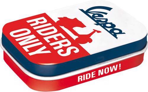 Nostalgic-Art Merchandising Mint Box, Vespa - Riders Only, 6x2x4 (6 x 2 x 4 cm)