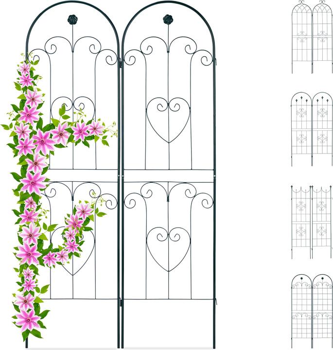 Relaxdays Garden Trellis Set of 2 (1.50 cm, 50 cm)