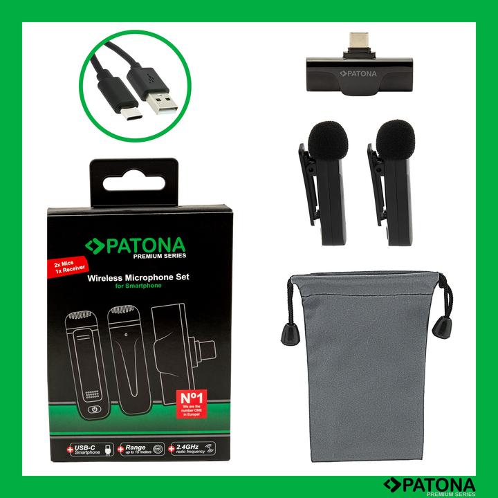 Image du produit Patona Kit Lavalier USB-C sans fil 2