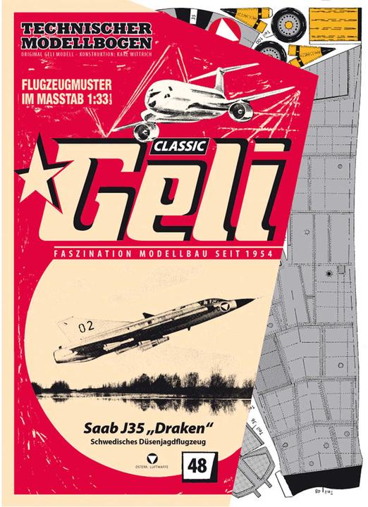 Geli saab draken kartonmodell