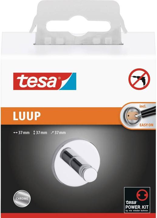 Produktbild tesa LUUP Handtuchhaken inkl. Klebelösung ohne Bohren