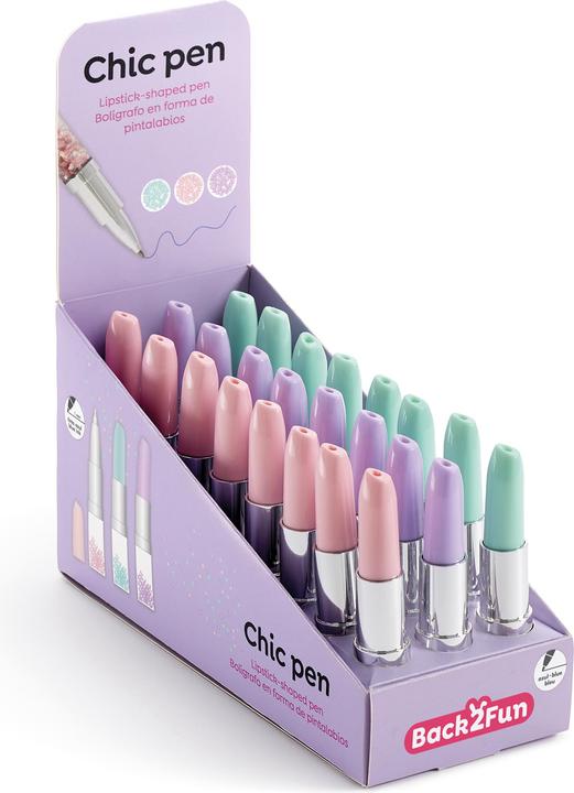 Produktbild Miquelrius Kugelschreiber Glitzer (Minze, Violett, Rosa, 24 x)